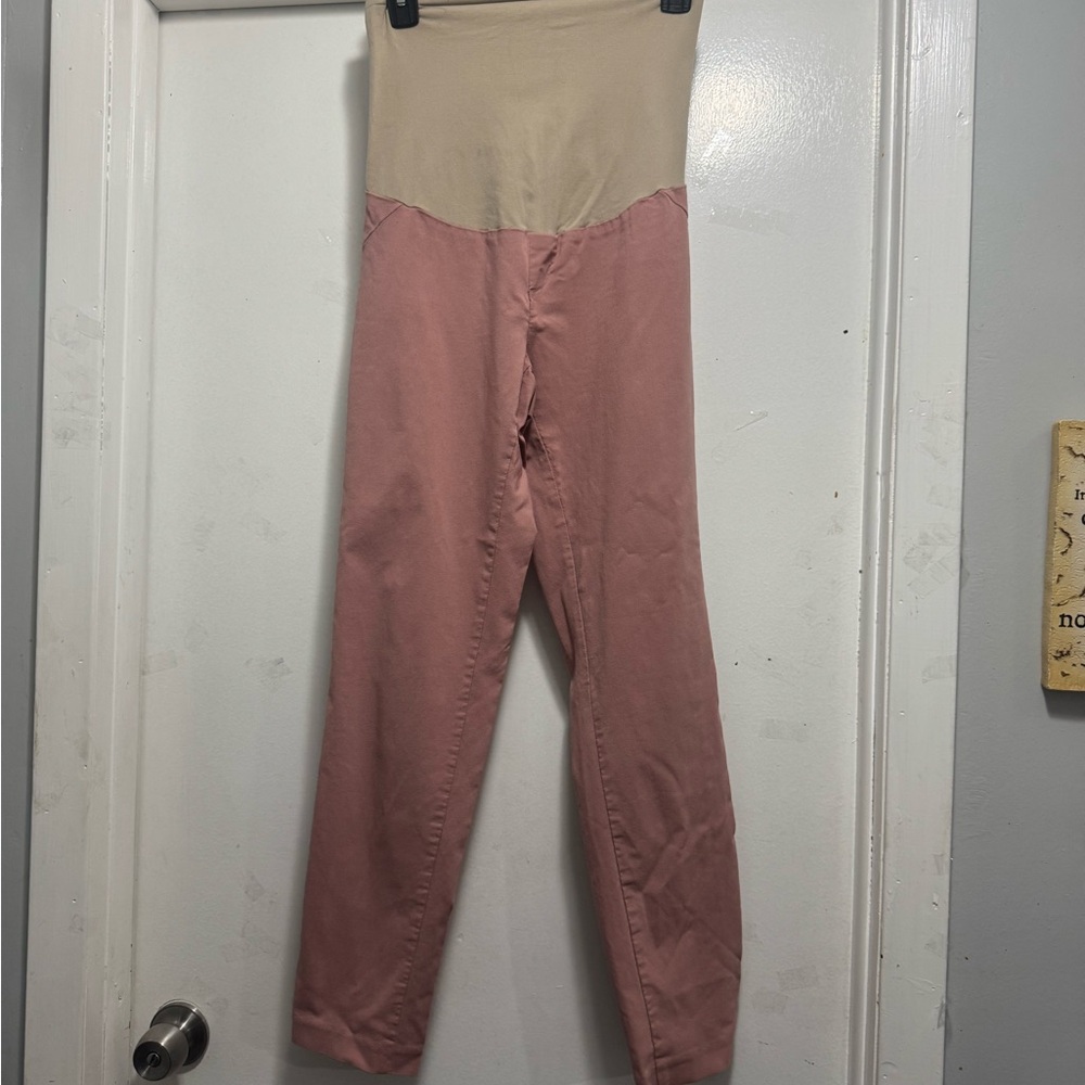 Charming Pink Maternity high waist  pants